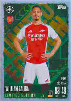 2024-25 Topps Match Attax UCC #LE04 Limited Edition William Saliba