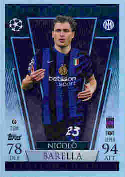 2024-25 Topps Match Attax UCC #LEPL8 Platinum Limited Nicolò Barella