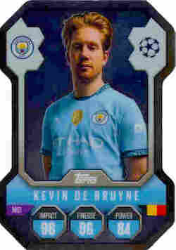 2024-25 Topps Match Attax UCC #SH01 Chrome Pro Elite Shield Kevin De Bruyne