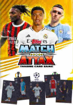 2024-25 Topps Match Attax UCC Complete 9 Card Set Black Edge