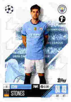 2024-25 Topps UCC Match Attax 1st Edition #014 John Stones