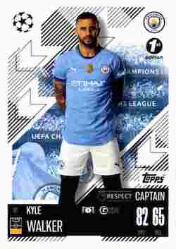 2024-25 Topps UCC Match Attax 1st Edition #016 Captain Kyle Walker