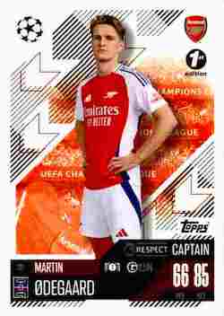 2024-25 Topps UCC Match Attax 1st Edition #039 Captain Martin Ødegaard