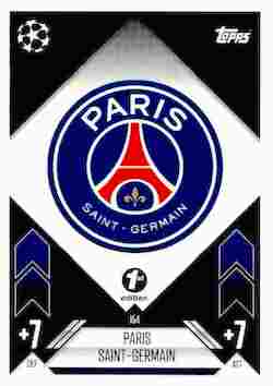 2024-25 Topps UCC Match Attax 1st Edition #154 Club Badge Paris Saint-Germain