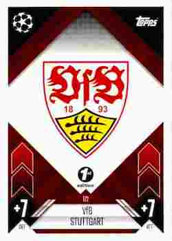 2024-25 Topps UCC Match Attax 1st Edition #172 Club Badge VfB Stuttgart