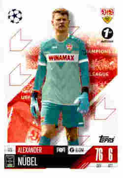 2024-25 Topps UCC Match Attax 1st Edition #173 Alexander Nübel