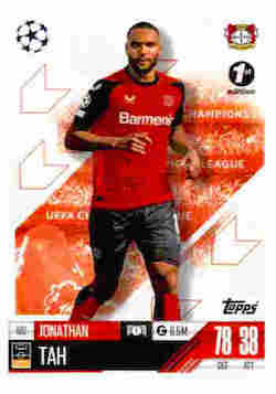 2024-25 Topps UCC Match Attax 1st Edition #192 Jonathan Tah