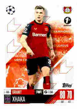 2024-25 Topps UCC Match Attax 1st Edition #198 Granit Xhaka