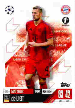 2024-25 Topps UCC Match Attax 1st Edition #210 Matthijs de Ligt