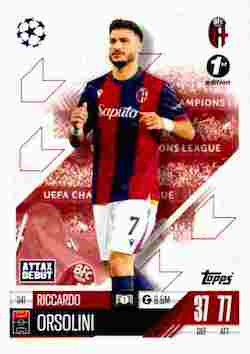 2024-25 Topps UCC Match Attax 1st Edition #341 Riccardo Orsolini