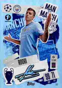 2024-25 Topps UCC Match Attax 1st Edition #397 Man of the Match Rodri