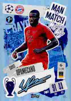 2024-25 Topps UCC Match Attax 1st Edition #405 Man of the Match Dayot Upamecano