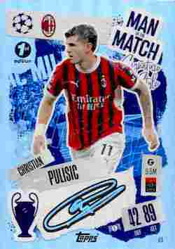 2024-25 Topps UCC Match Attax 1st Edition #411 Man of the Match Christian Pulisic