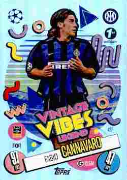 2024-25 Topps UCC Match Attax 1st Edition #427 Vintage Vibes Legends Fabio Cannavaro