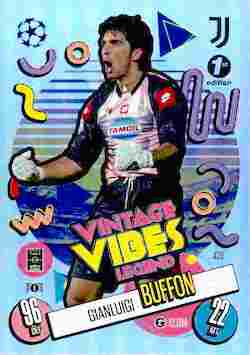 2024-25 Topps UCC Match Attax 1st Edition #430 Vintage Vibes Legends Gianluigi Buffon