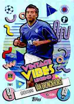 2024-25 Topps UCC Match Attax 1st Edition #431 Vintage Vibes Legends Giovanni van Bronckhorst