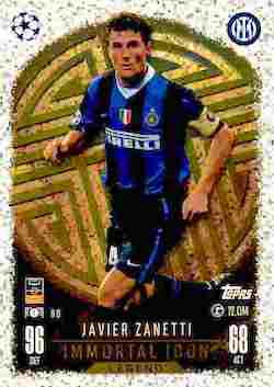 2024-25 Topps UCC Match Attax 1st Edition #II9 Immortal Icons Javier Zanetti