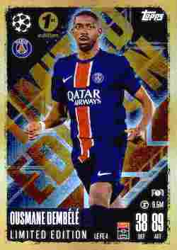 2024-25 Topps UCC Match Attax 1st Edition #LEFE4 Limited Edition Gold Ousmane Dembélé