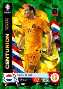 2024 Topps Match Attax UEFA Euro 2024 #CC07 Centurion Green Daley Blind