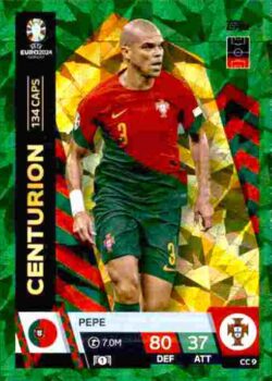 2024 Topps Match Attax UEFA Euro 2024 #CC09 Centurion Green Pepe