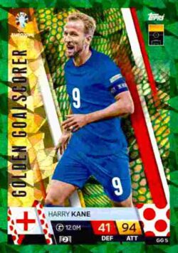 2024 Topps Match Attax UEFA Euro 2024 #GG05 Goalscorer Green Harry Kane