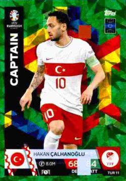 2024 Topps Match Attax UEFA Euro 2024 #TUR11 Parallel Hakan Çalhanoğlu