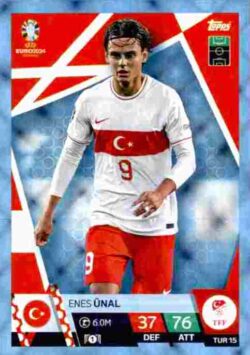 2024 Topps Match Attax UEFA Euro 2024 #TUR15 Parallel Enes Ünal