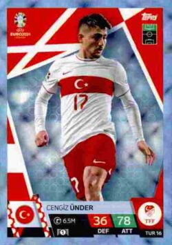 2024 Topps Match Attax UEFA Euro 2024 #TUR16 Parallel Cengiz Ünder