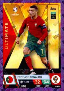 2024 Topps Match Attax UEFA Euro 2024 #UXI09 Ultimate XI Purple Cristiano Ronaldo