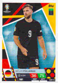 2024 Topps Match Attax UEFA Euro 2024 #GER13 Niclas Füllkrug