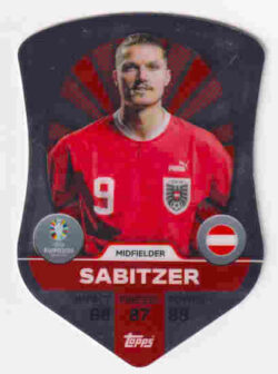 2024 Topps Match Attax UEFA Euro 2024 #SC1 Chrome Pro Elite Shield Marcel Sabitzer