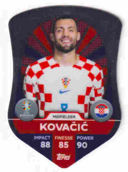 2024 Topps Match Attax UEFA Euro 2024 #SC2 Chrome Pro Elite Shield Mateo Kovačić