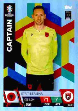 2024 Topps Match Attax UEFA Euro 2024 #ALB01 Etrit Berisha