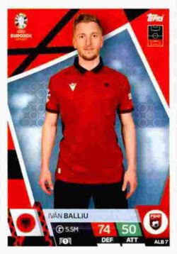 2024 Topps Match Attax UEFA Euro 2024 #ALB07 Iván Balliu