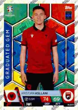 2024 Topps Match Attax UEFA Euro 2024 #ALB09 Kristjan Asllani