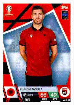 2024 Topps Match Attax UEFA Euro 2024 #ALB11 Klaus Gjasula