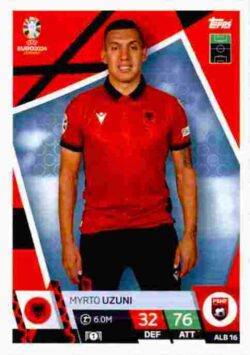 2024 Topps Match Attax UEFA Euro 2024 #ALB16 Myrto Uzuni