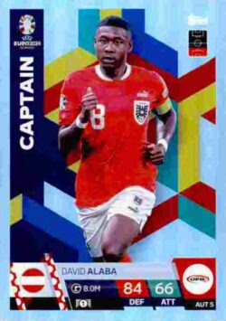 2024 Topps Match Attax UEFA Euro 2024 #AUT05 David Alaba