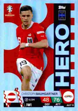 2024 Topps Match Attax UEFA Euro 2024 #AUT11 Christoph Baumgartner