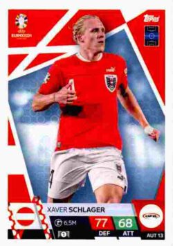 2024 Topps Match Attax UEFA Euro 2024 #AUT13 Xaver Schlager