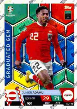 2024 Topps Match Attax UEFA Euro 2024 #AUT18 Junior Adamu