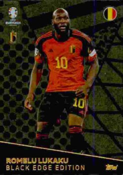 2024 Topps Match Attax UEFA Euro 2024 #BE01 Black Edge Romelu Lukaku