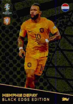 2024 Topps Match Attax UEFA Euro 2024 #BE05 Black Edge Memphis Depay