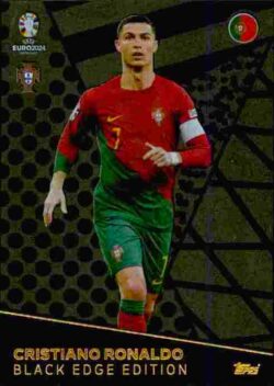 2024 Topps Match Attax UEFA Euro 2024 #BE07 Black Edge Cristiano Ronaldo