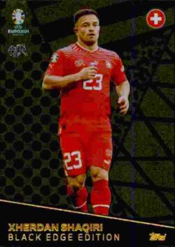 2024 Topps Match Attax UEFA Euro 2024 #BE09 Black Edge Xherdan Shaqiri