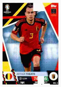 2024 Topps Match Attax UEFA Euro 2024 #BEL03 Arthur Theate