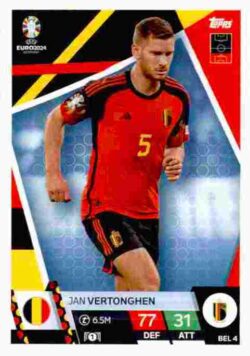 2024 Topps Match Attax UEFA Euro 2024 #BEL04 Jan Vertonghen