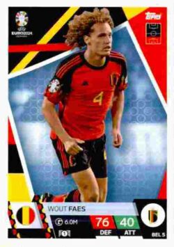 2024 Topps Match Attax UEFA Euro 2024 #BEL05 Wout Faes