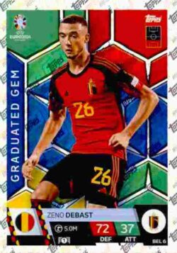 2024 Topps Match Attax UEFA Euro 2024 #BEL06 Zeno Debast