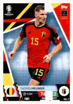 2024 Topps Match Attax UEFA Euro 2024 #BEL07 Thomas Meunier